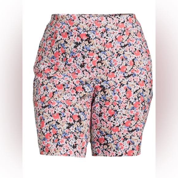 Terra & Sky Size 3X 24W-26W Womens Pull On Millennium Stretch Shorts Floral New - Picture 8 of 8